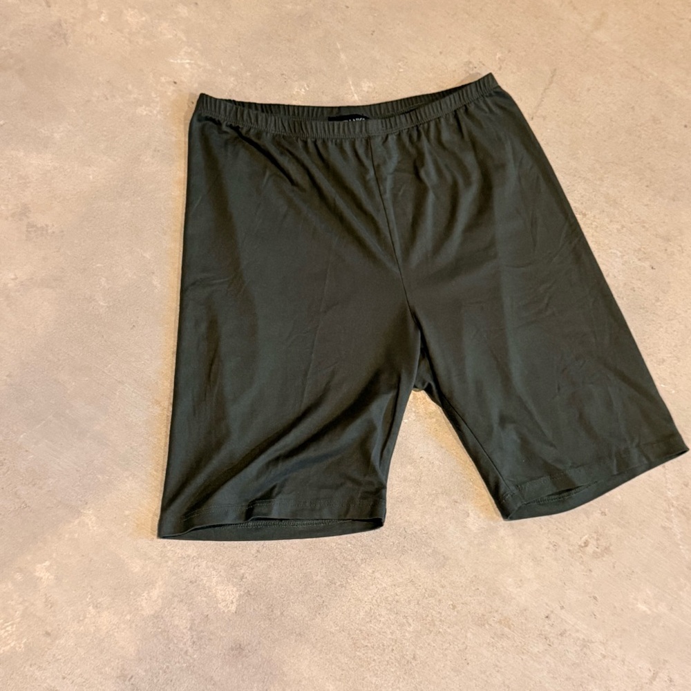 Source Unknown Forest Green Bike Shorts